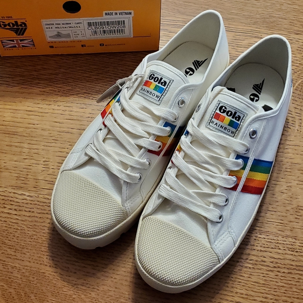 Gola Coaster Peak Rainbow Sneakers - off-white/multi - Picture 7 of 12